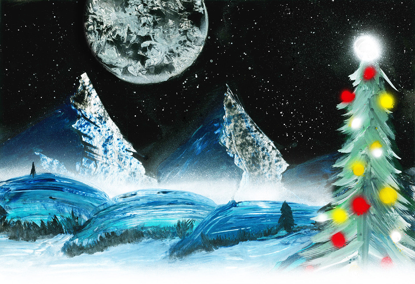 All is Calm - 5x7 Christmas Greeting Card With Envelope