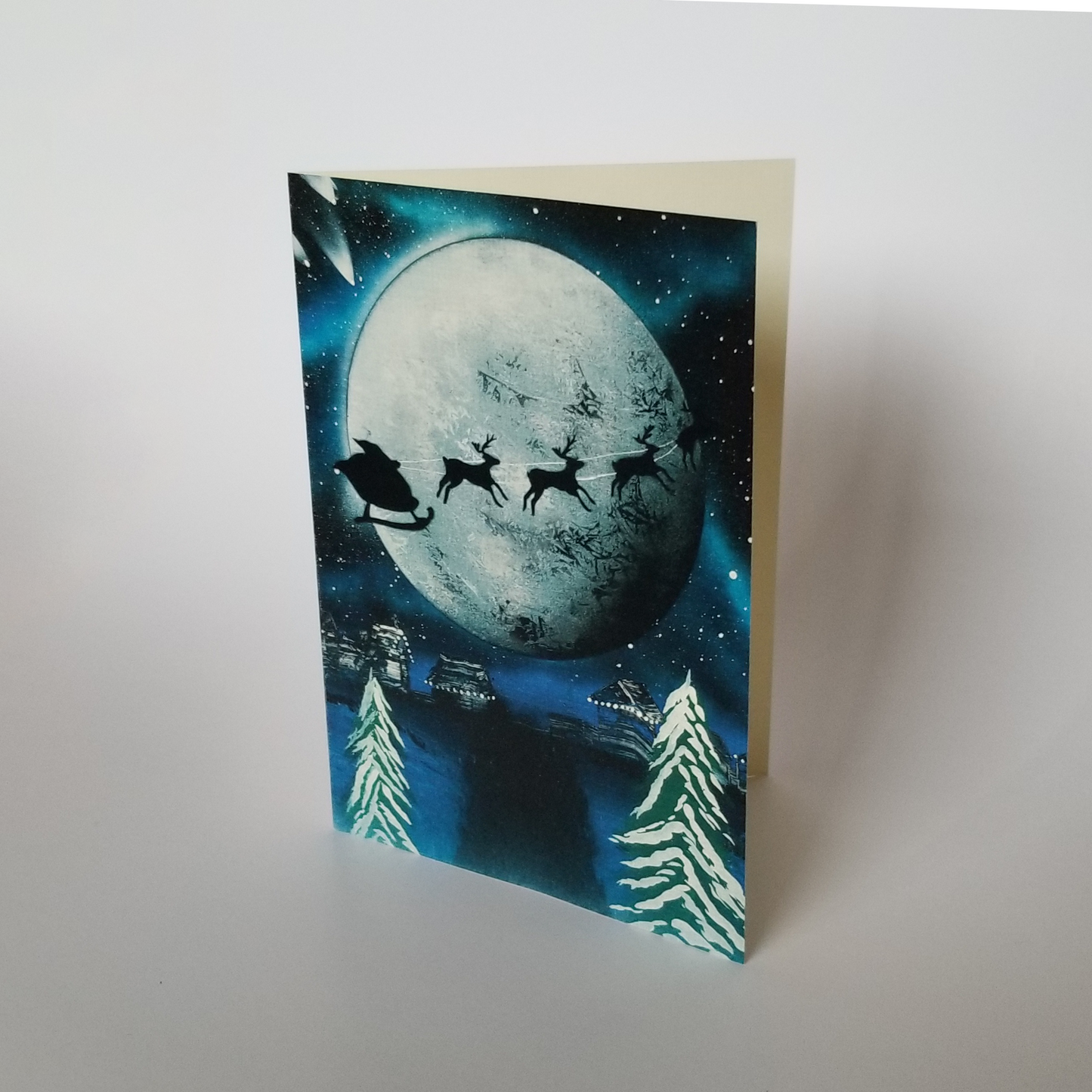 Silent Night - 5x7 Christmas Greeting Card With Envelope