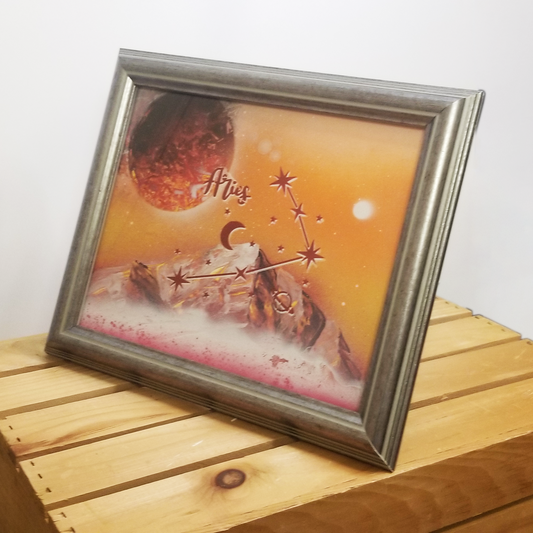 8"x10" Silver Frame for Artwork Rustic Vintage Picture Frame with Hook or Stand