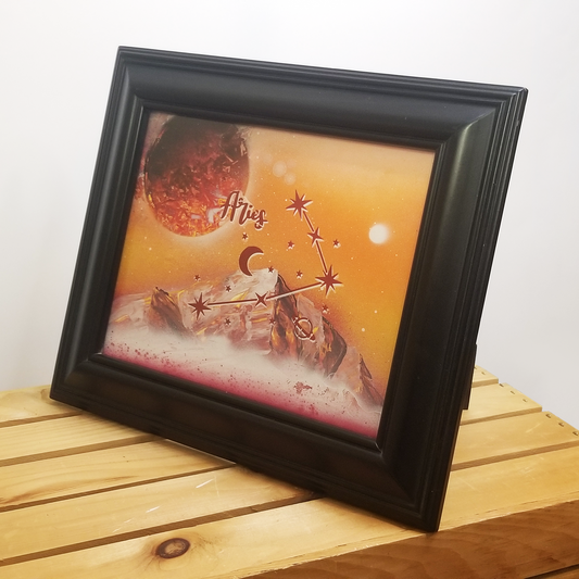 8"x10" Black Frame for Artwork Sturdy Vintage Decorative Black Picture Frame Trim