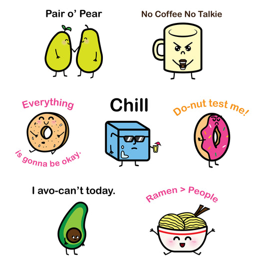 Punny Sticker Collection (7)